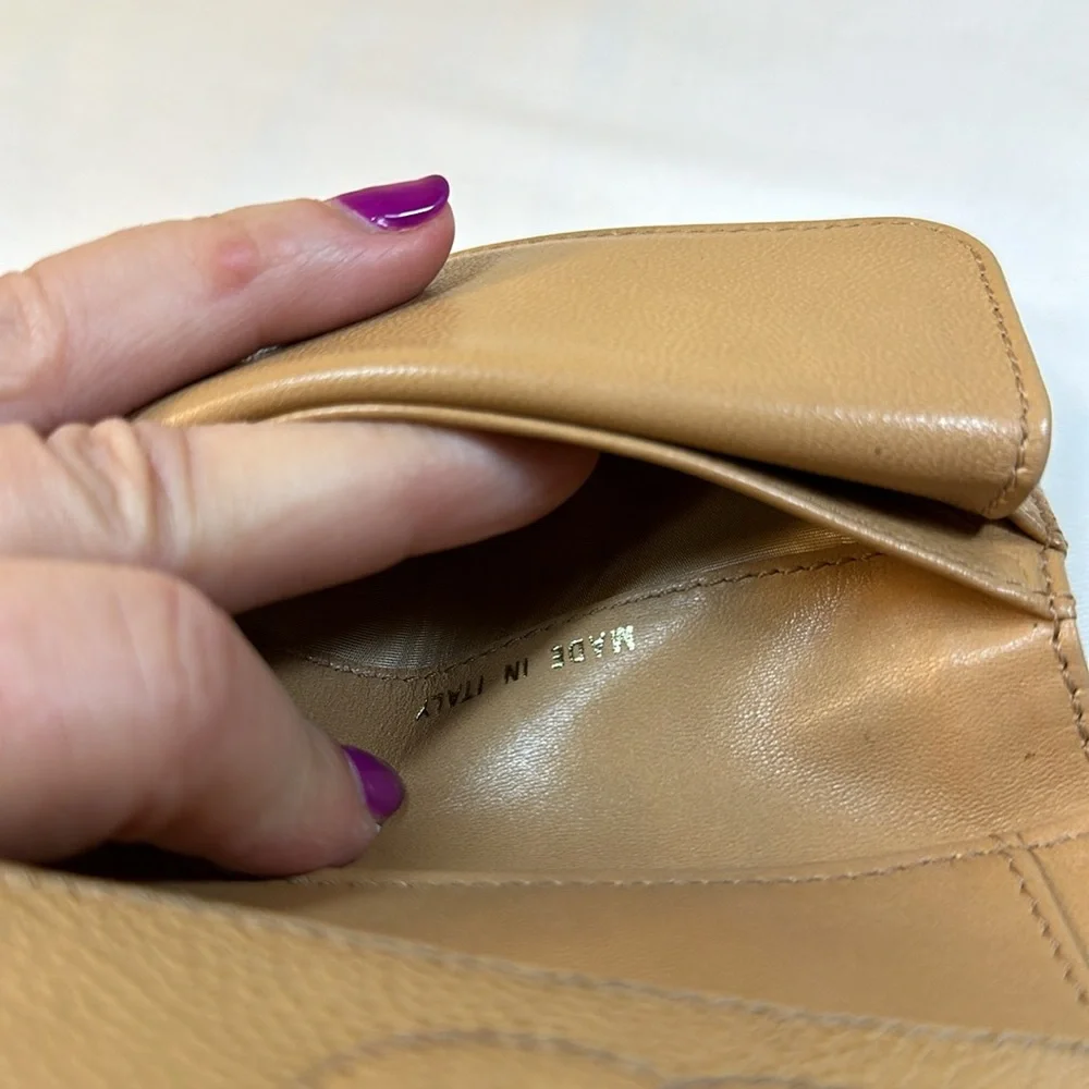 CHANEL CC Caviar Small Wallet Tan w/Serial Sticker 2002-2003 - Picture 9 of 14